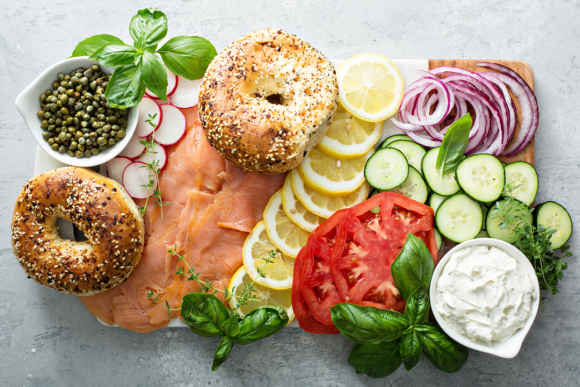 Bagels and Smoked Salmon Platter